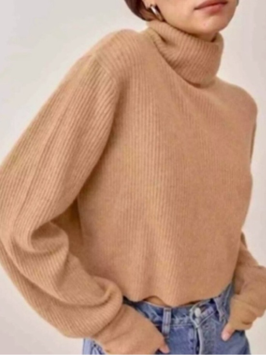 H&M Sweaters - H&M Cropped Turtleneck Ribbed Sweater